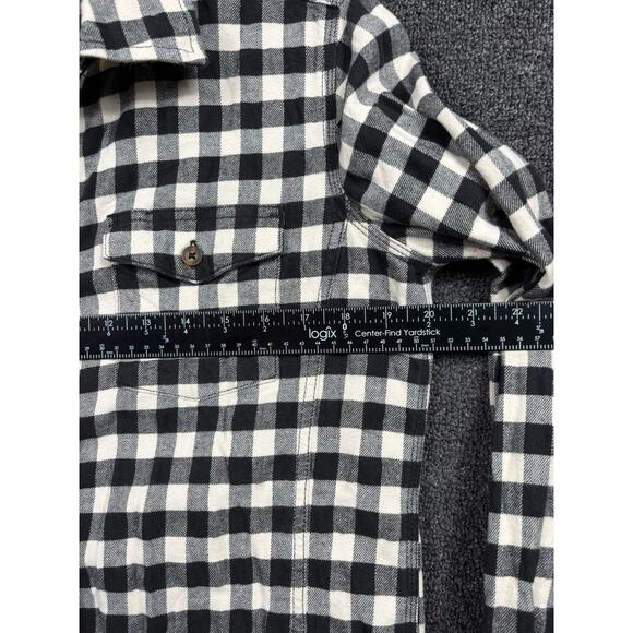 Carhartt Hamilton Flannel Plaid Shirt Womens Size M (8-10) Gray Heather #102260 - Picture 7 of 7